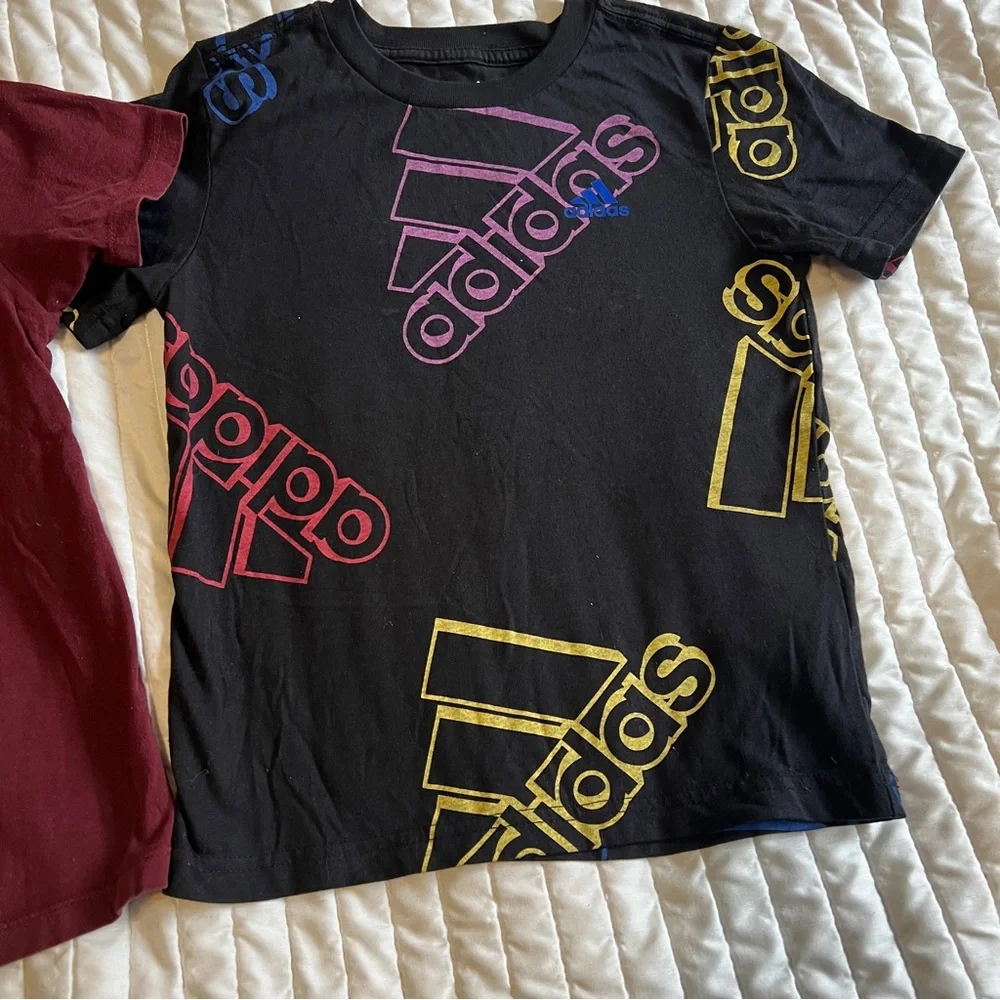 5T OshKosh B'gosh Kids Burgundy Basketball Tee & Adidas Tee